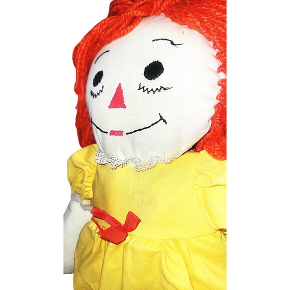 24" Vintage Raggedy Ann Handmade Doll & Dress - Picture 3 of 9